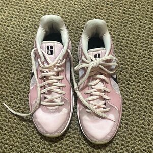Nike Women's Sabrina’s. Pink, white, and black.